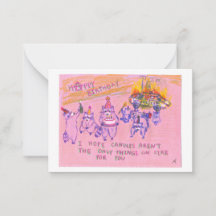 Anarchist Raccoons Geburtstagskarte