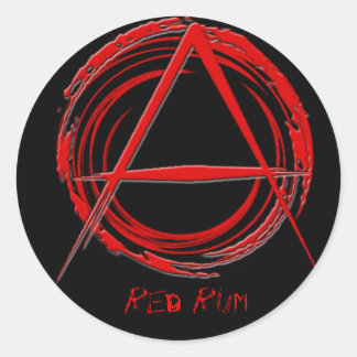 Anarchist Runder Aufkleber