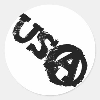 Anarchist Runder Aufkleber