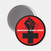 Anarchist-Schwarzkreuzmagnet Magnet (Vorderseite/Rückseite)