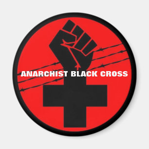 Anarchist-Schwarzkreuzmagnet Magnet