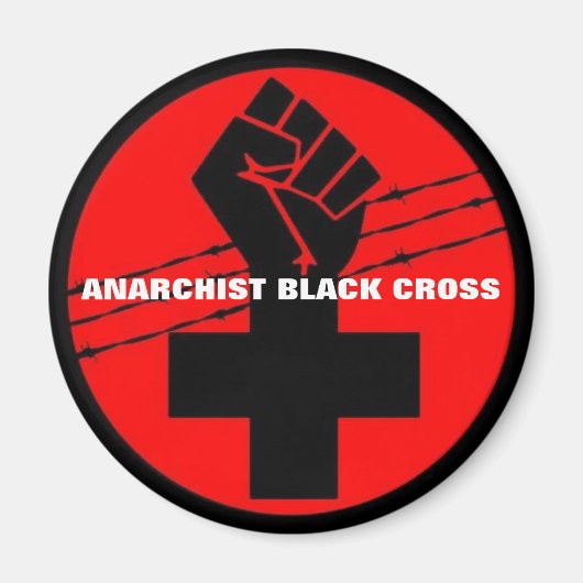 Anarchist-Schwarzkreuzmagnet Magnet (Vorne)