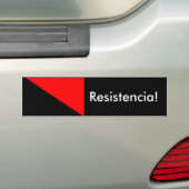 Anarchisten-Flagge: Resistencia! Autoaufkleber (Auf Auto)