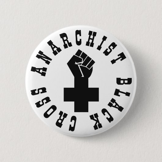 Anarchisten-schwarzes Kreuz Button (Vorderseite)