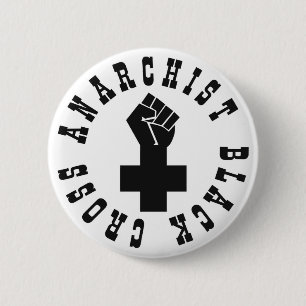 Anarchisten-schwarzes Kreuz Button
