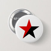 Anarchisten-Stern Button (Vorne & Hinten)