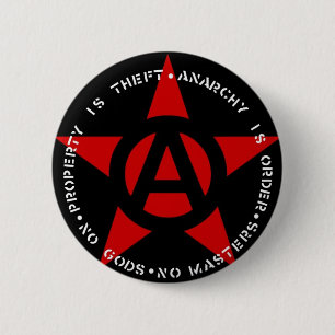 Anarchisten-Stern Button