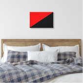 Anarchistenflagge (Anarchismus) Canvas Print Leinwanddruck (Insitu (Schlafzimmer))