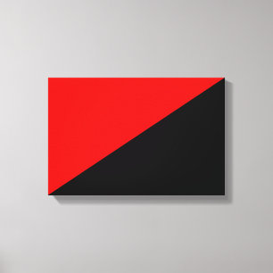 Anarchistenflagge (Anarchismus) Canvas Print Leinwanddruck