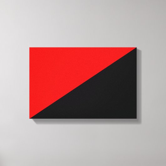 Anarchistenflagge (Anarchismus) Canvas Print Leinwanddruck (Vorderseite)