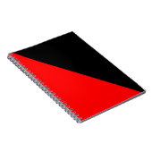 Anarchistenflagge (Anarchismus-Notebook) Notizblock (Rechte Seite)