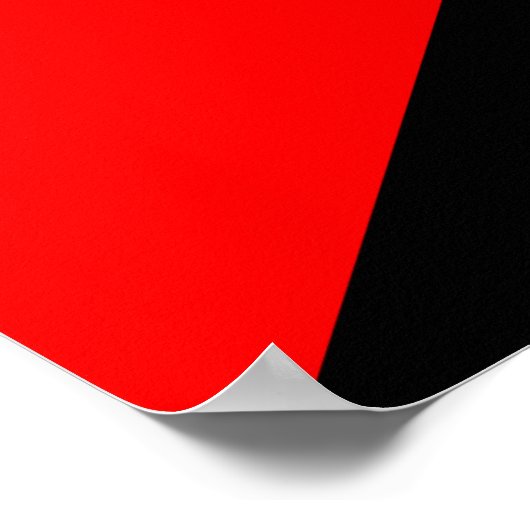 Anarchistenflagge (Anarchismus) Poster (Ecke)