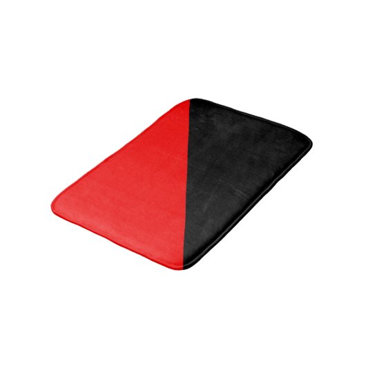 Anarchistenflagge Badematte (Schrägansicht)