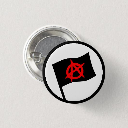 Anarchistenflagge Button (Vorne & Hinten)