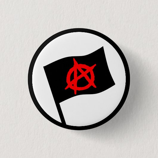 Anarchistenflagge Button (Vorderseite)