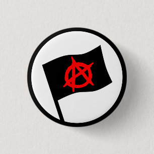 Anarchistenflagge Button