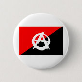 Anarchistenflagge mit a-Symbol Button (Vorderseite)