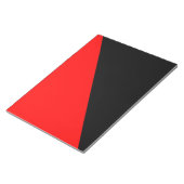 Anarchistenflagge Notizblock (angewinkelt)