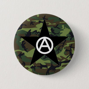Anarchistenstern-Button Button