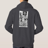 Anarchistenstern dunkelgrauer Hoodie (Rückseite)