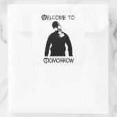 Anarchistensticker Quadratischer Aufkleber (Tasche)