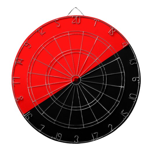 Anarchistische Flagge (Anarchismus) Dartscheibe (vorne)