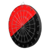 Anarchistische Flagge (Anarchismus) Dartscheibe (Vorderseite rechts)