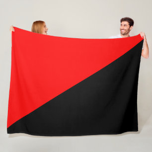 Anarchistische Flagge (Anarchismus) Fleecedecke