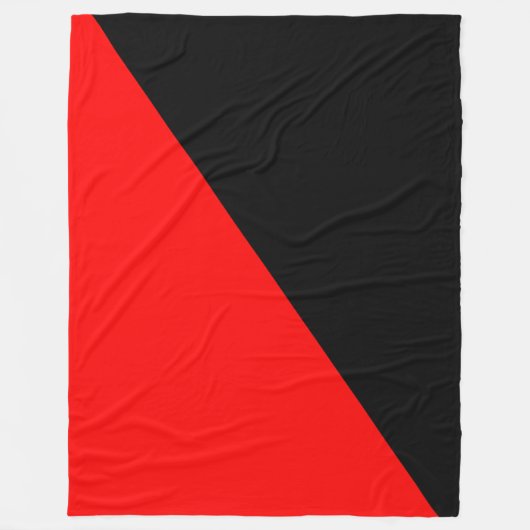Anarchistische Flagge (Anarchismus) Fleecedecke (Vorderseite)