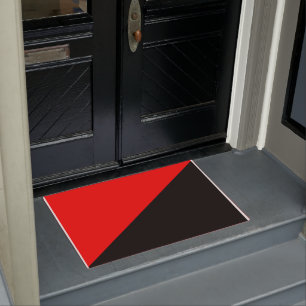 Anarchistische Flagge (Anarchismus) Fußmatte