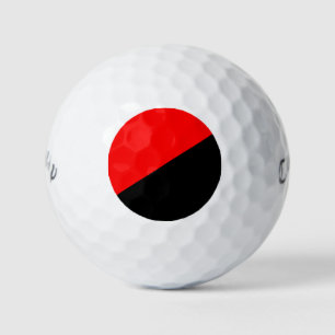 Anarchistische Flagge (Anarchismus) Golfbälle