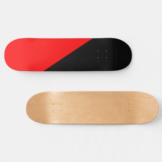 Anarchistische Flagge (Anarchismus) Skateboard (Horizontal)