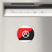 Anarchistische Flagge mit einem Symbol Magnet (In Situ (Geschirrspüler))