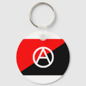Anarchistische Flagge mit einem Symbol Schlüsselanhänger (Vorderseite)