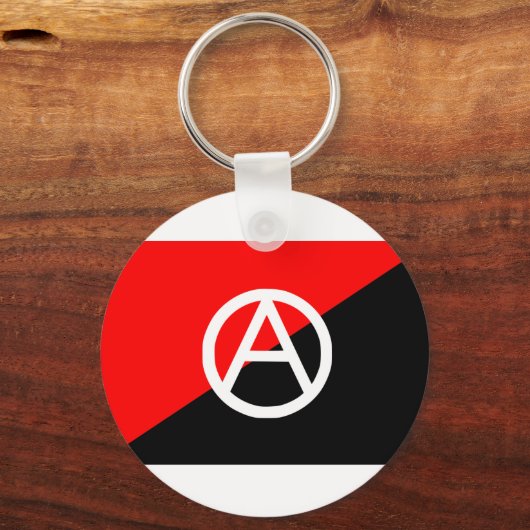 Anarchistische Flagge mit einem Symbol Schlüsselanhänger (Vorderseite)