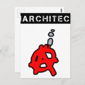 Anarchitecte - Jeux de Mots - Francois Ville Postkarte (Vorne/Hinten)