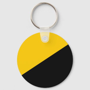 Anarcho Capitalist Black and Yellow Schlüsselanhänger