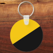 Anarcho Capitalist Black and Yellow Schlüsselanhänger (Vorderseite)