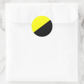 Anarcho Capitalist Runder Aufkleber (Tasche)