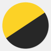 Anarcho Kapitalismus-Aufkleber Runder Aufkleber (Vorderseite)