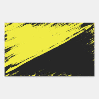 Anarcho-Kapitalismus-Flag-Sticker gebürstet Rechteckiger Aufkleber