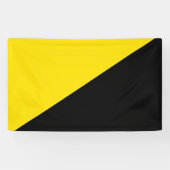 Anarcho Kapitalismus Flaggenanarchie Symbol schwar Banner (Horizontal)