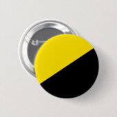 Anarcho Kapitalismus Flaggenanarchie Symbol schwar Button (Vorne & Hinten)