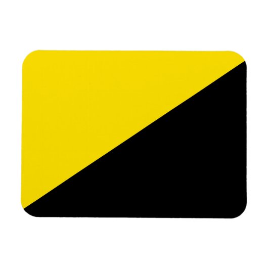 Anarcho Kapitalismus Flaggenanarchie Symbol schwar Magnet (Horizontal)