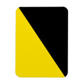 Anarcho Kapitalismus Flaggenanarchie Symbol schwar Magnet (Vertikal)