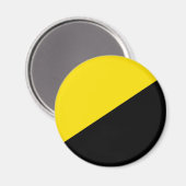 Anarcho Kapitalismus Flaggenanarchie Symbol schwar Magnet (Vorderseite/Rückseite)
