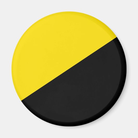 Anarcho Kapitalismus Flaggenanarchie Symbol schwar Magnet (Vorne)