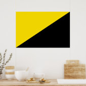 Anarcho Kapitalismus Flaggenanarchie Symbol schwar Poster (Küche)
