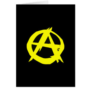 Anarcho-Kapitalismus Schwarze und Gelbe Flagge