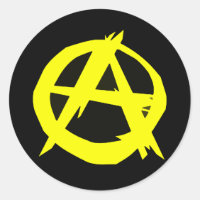 Anarcho-Kapitalismus Schwarze und Gelbe Flagge